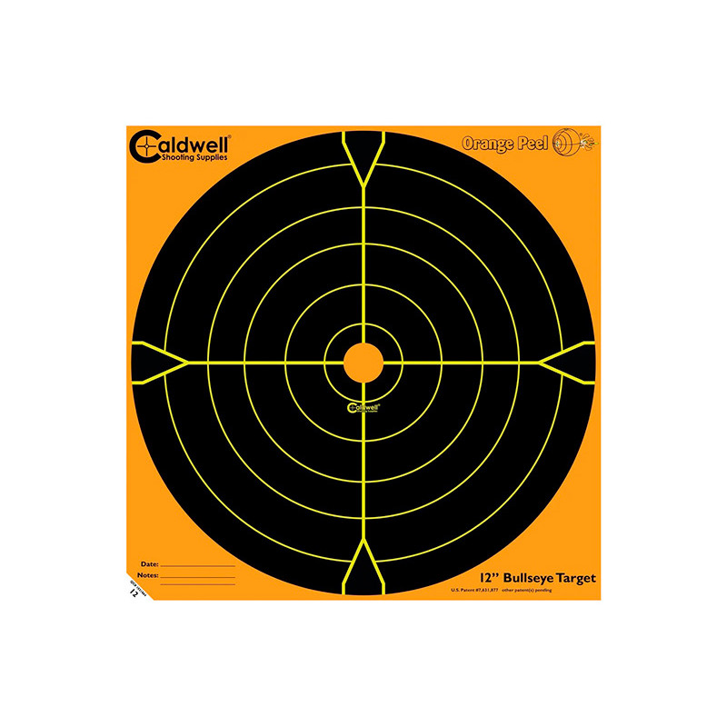 5 Cibles réactives Orange 30x30 cm Caldwell TOMAirgun