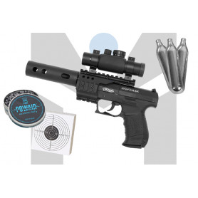Pack Pistolet Elite II CO2 4.5mm Beretta + Lunettes + Billes - TOM