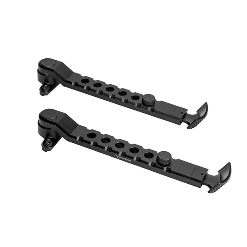 Bipied De Fusil Réglable - Mat - 7,5 à 9 Cm - Pour Rail M-Lock/Keymod - Léger