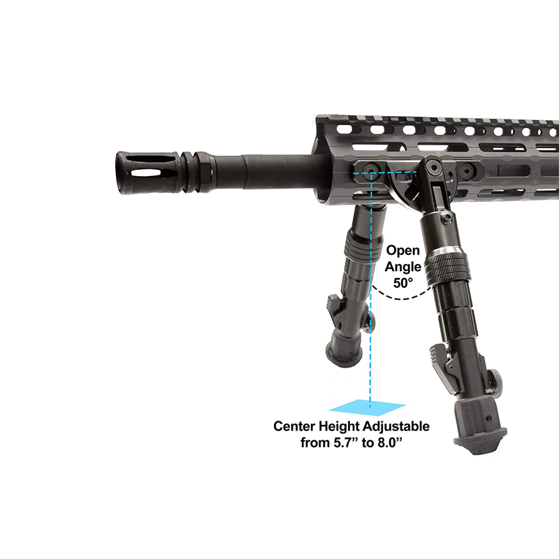 Trepied Carabine Magpul Bipied Pour Rail M-Lok - Flat Dark Earth - Aluminium 6061 Accessoire Tir Sportif