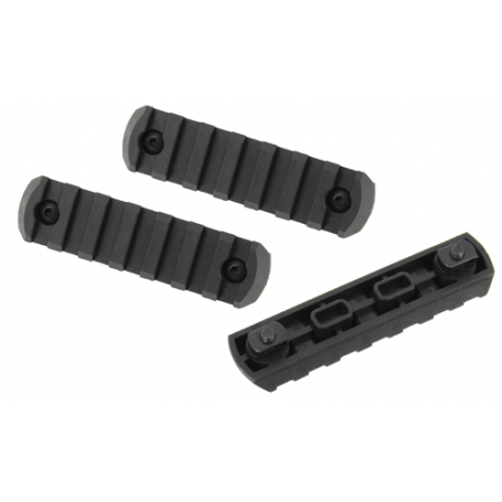 Kit 3 rails Picatinny (7 slots) pour M-Lock Noir VFC