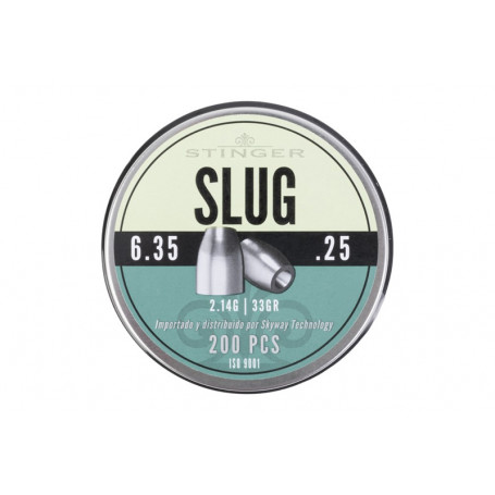 Slugs calibre 6.35mm STINGER par 200