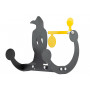 Cible mobile sur pivot corbeau pour calibre 4.5 mm