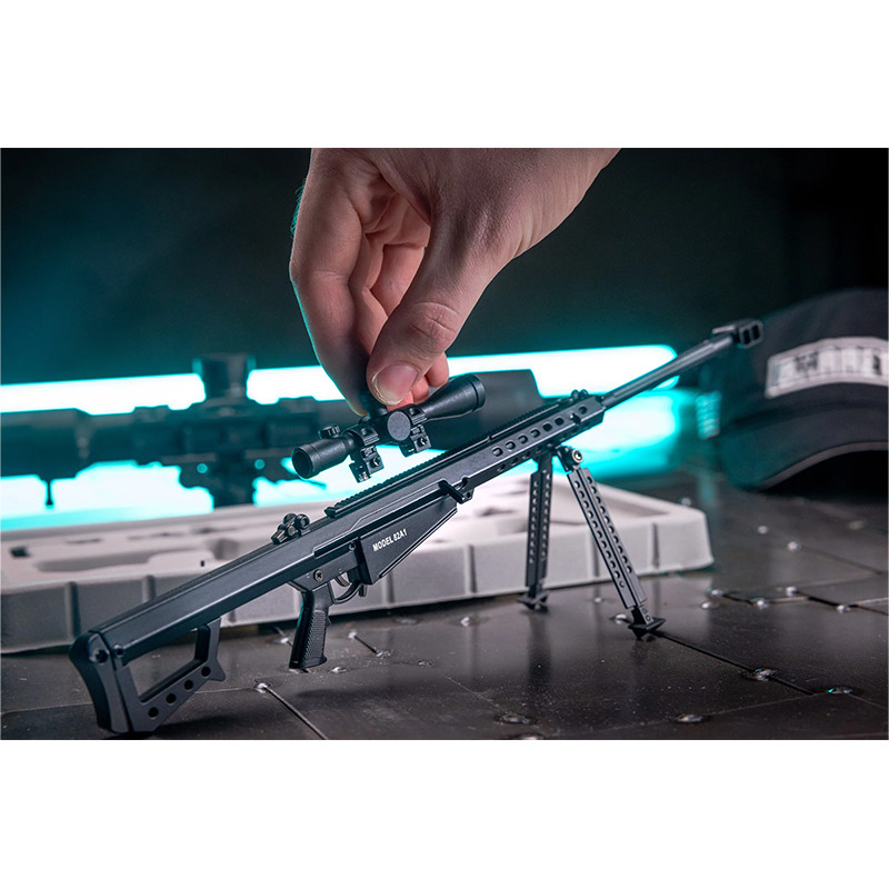 Réplique Miniature M82A1 Barrett .50 échelle 1:3 - Avec Malette, Munitions, Chargeur - Neuf