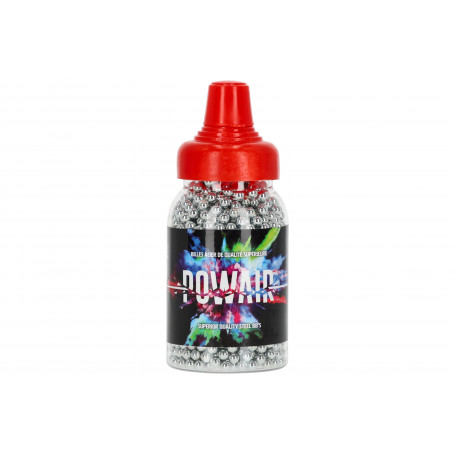 Bouteille de 1500 billes acier 4.5mm BBs Powair
