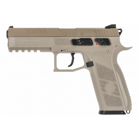 Pistolet CZ P-09 FDE 4.5mm Plombs et BBs CO2 ASG
