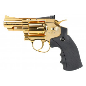 Revolver Dan Wesson 2.5" Gold 4.5mm BBs CO2 ASG