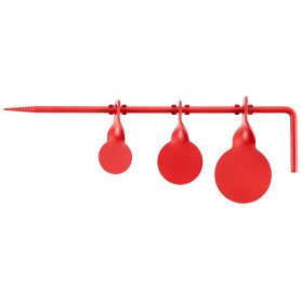 Cible suspendue 3 gongs pour arbre 3 mm métal
