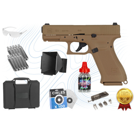 Pack Or Pistolet Glock 19 X cal BB 4.5 mm Umarex