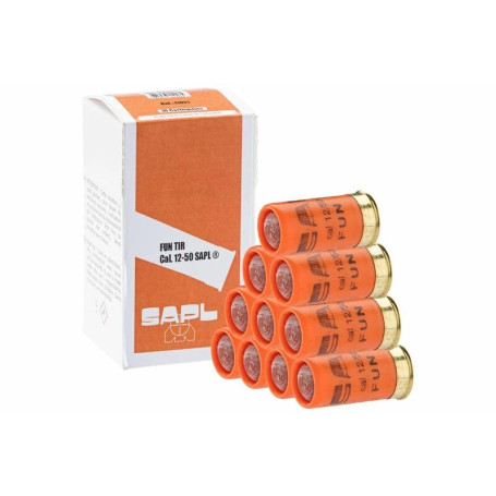 Boîte de 10 cartouches FUN TIR de Calibre 12/50 SAPL