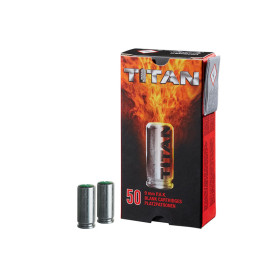 Lot de 50 cartouches à blanc 9mm PAK TITAN