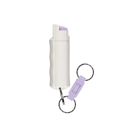 Bombe lacrymogène blanc phosphorescent porte-clefs au Gaz Piment rouge 16.2ML Sabre Red