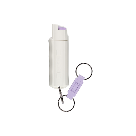 Bombe lacrymogène blanc phosphorescent porte-clefs au Gaz Piment rouge 16.2ML Sabre Red