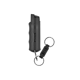 Bombe lacrymogène noire porte-clefs Gaz Piment rouge 16.2ML Sabre Red