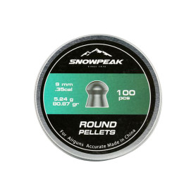 100 Plombs Snowpeak dômés Calibre 9 mm