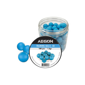 100 Billes entrainement Aegon bleues ou oranges selon arrivage calibre .50
