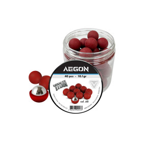 Billes Titan .68 cœur acier Aegon – 40 billes défense T4E