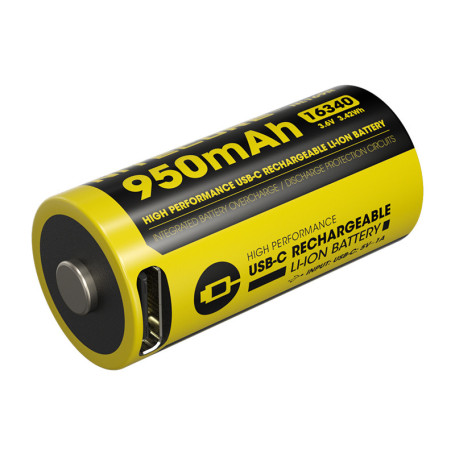 Accu Li-ion NL169R 16340 950 mAh de chez Nitecore