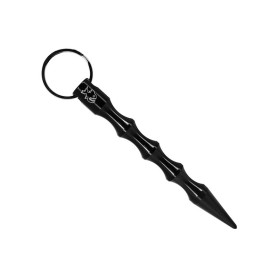 Kubotan rond 134mm noir Pointu Piranha PKB2