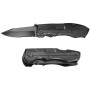 Couteau de survie pliant multifonctions 9 en 1 noir acier