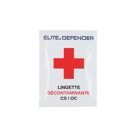 Lingette décontaminante CS OC Elite Defender