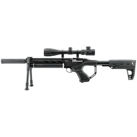 Kit carabine PCP UX Notos 5.5mm 16 joules + Lunette 3-9x40 + Bipied Umarex