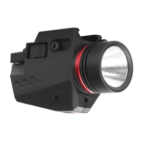 Lampe Laser LED 150 Lumens  2 en 1 longue portée noire Aegon