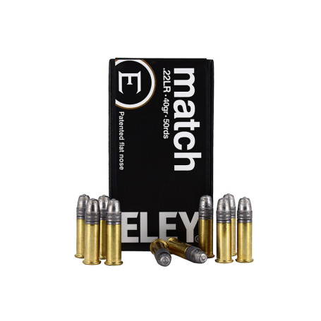 Cartouches .22LR Match ELEY, précision tir sportif | 50 balles