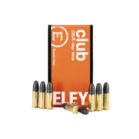 Cartouches .22LR ELEY Club 40gr - Boîte de 50 | Tir Sportif