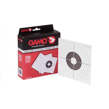 Boîte de 100 cibles carton 14x14 - GAMO