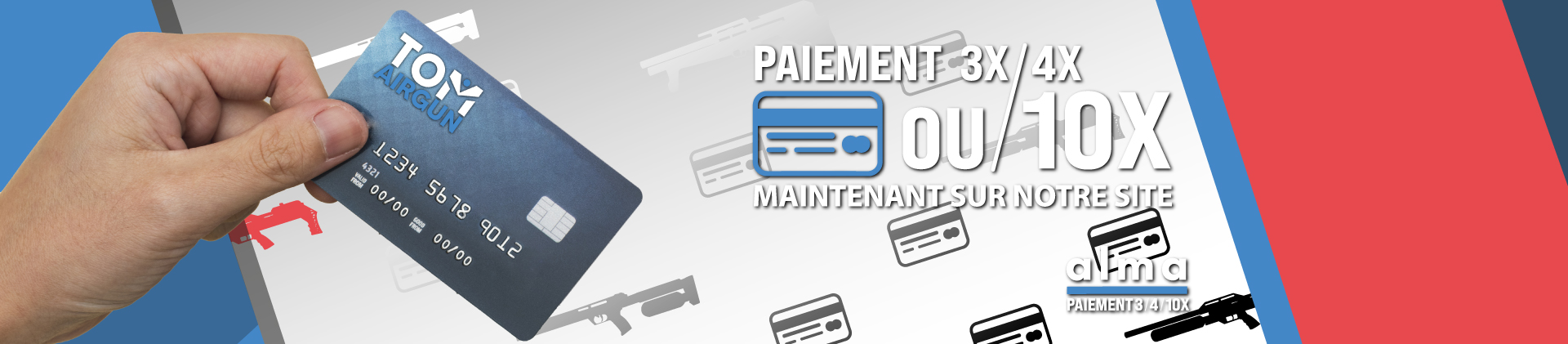 Paiement via ALMA 3x/4x ou 10x 