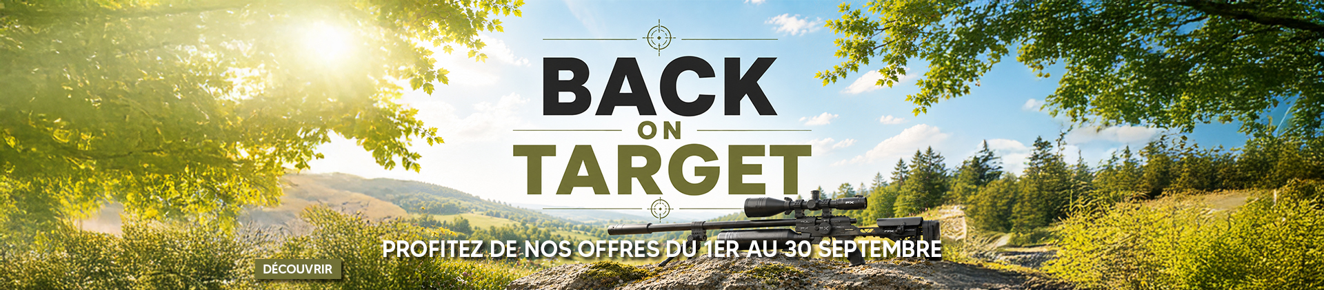 bannière back on tagret 